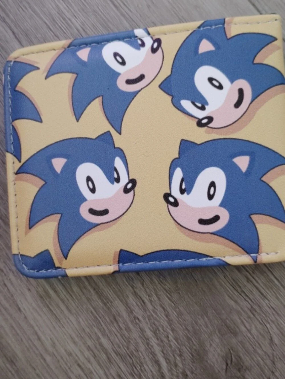 New Sonic the hedgehog anime manga leather wallet